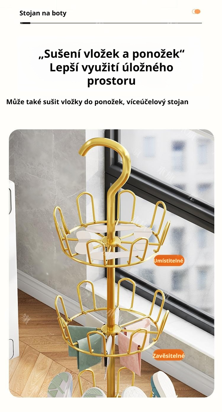 Věšák na boty z odolného materiálu