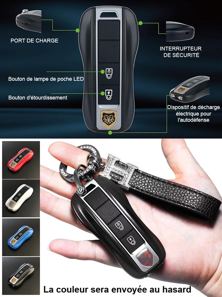 Porte-clés de défense personnelle multifonction.