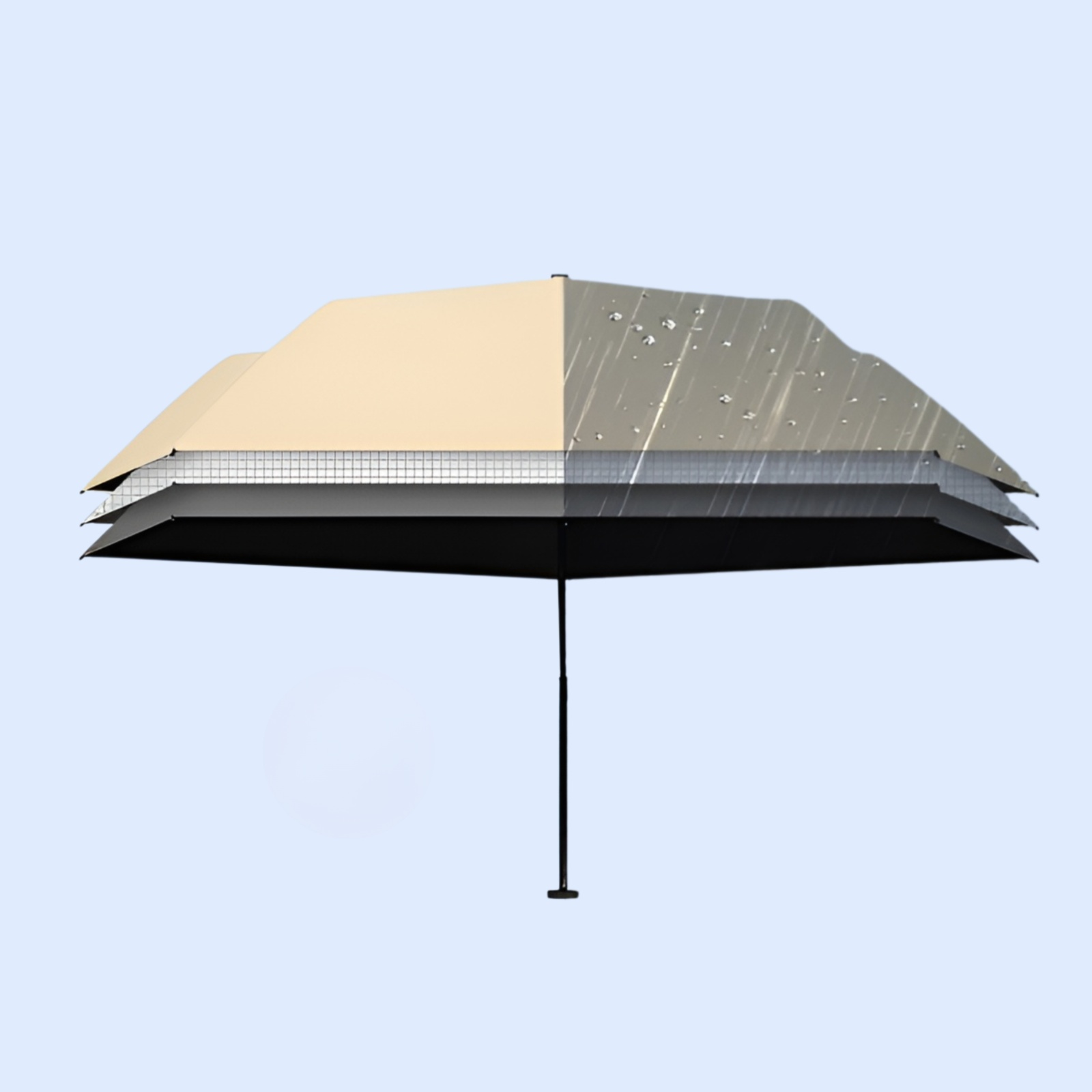 Einfarbiger ultraleichter Regenschirm