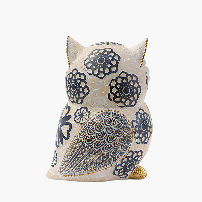 부엉이 수지 장식품