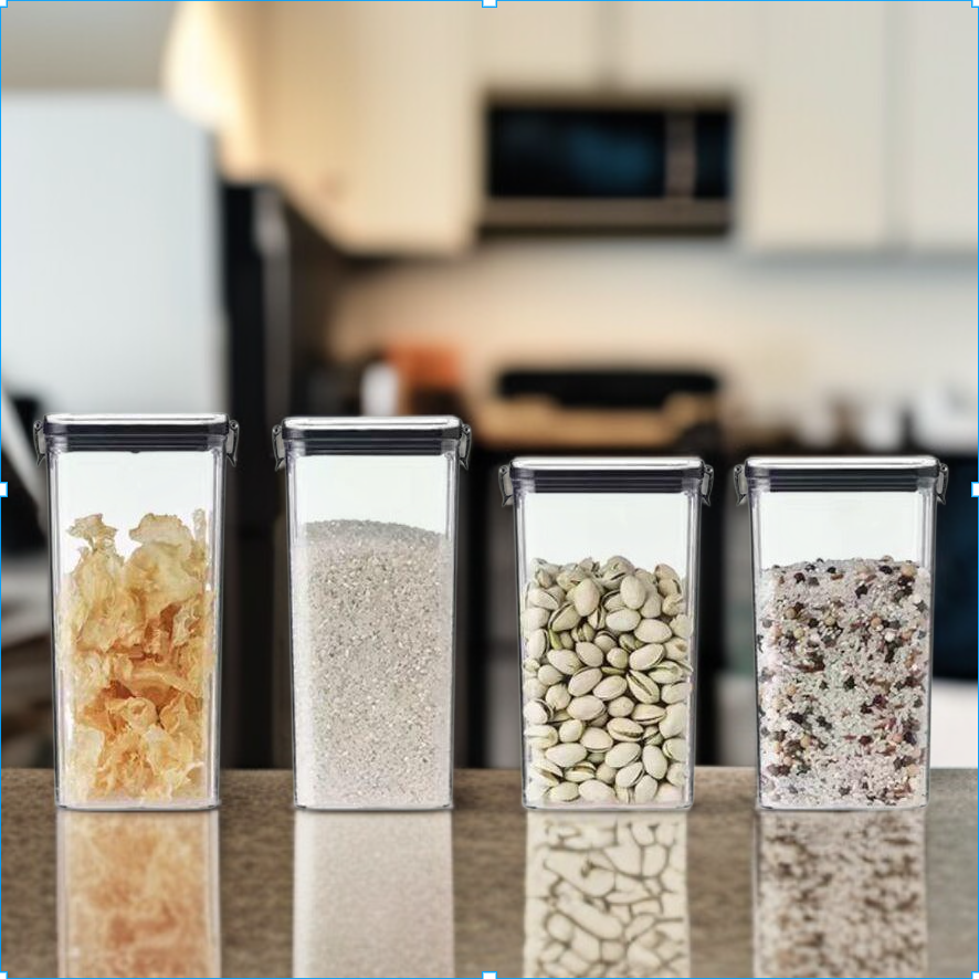 Sealed jar grains household kitchen storage food grade transparent plastic storage box