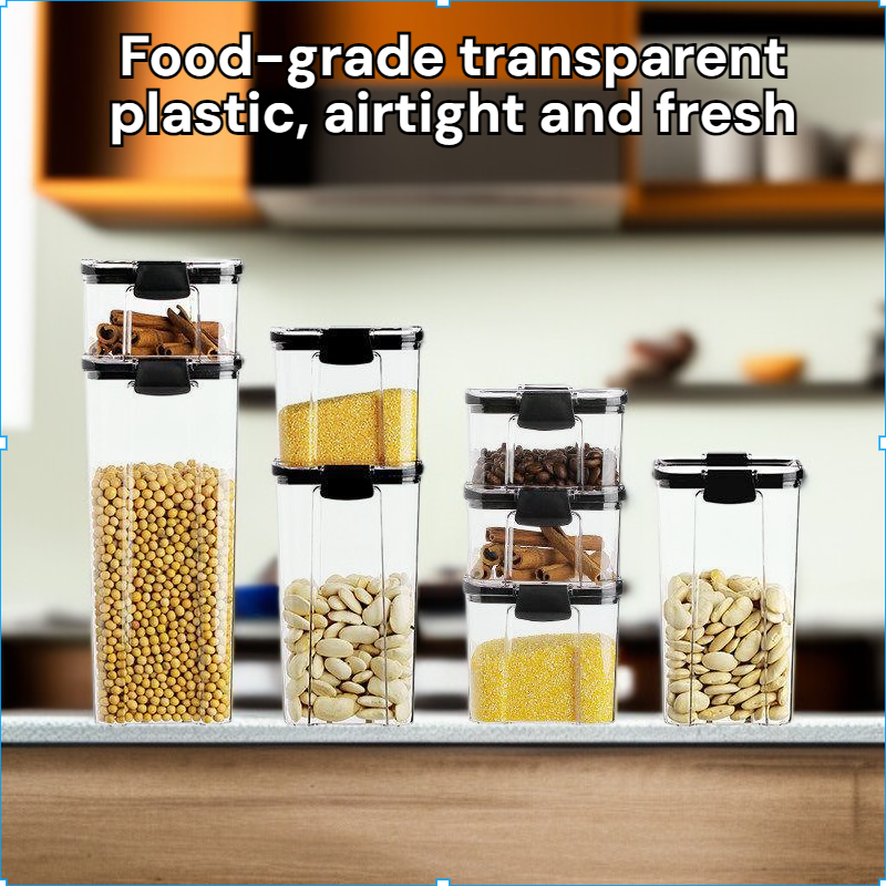 Sealed jar grains household kitchen storage food grade transparent plastic storage box