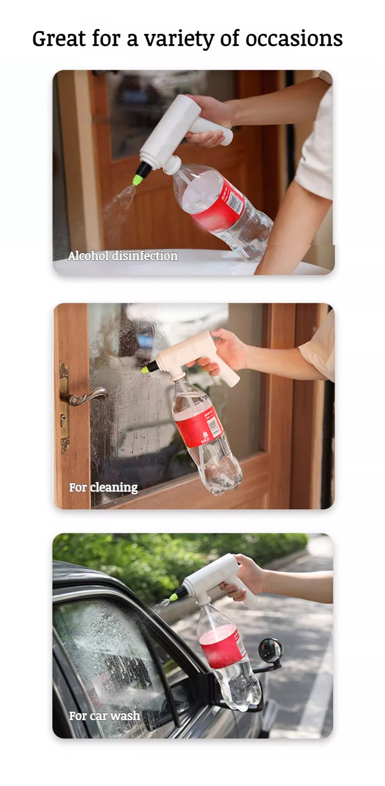 Gardening watering pot with electric function