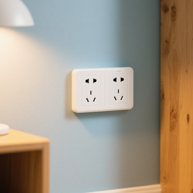 キッチンの露出型電源ソケット