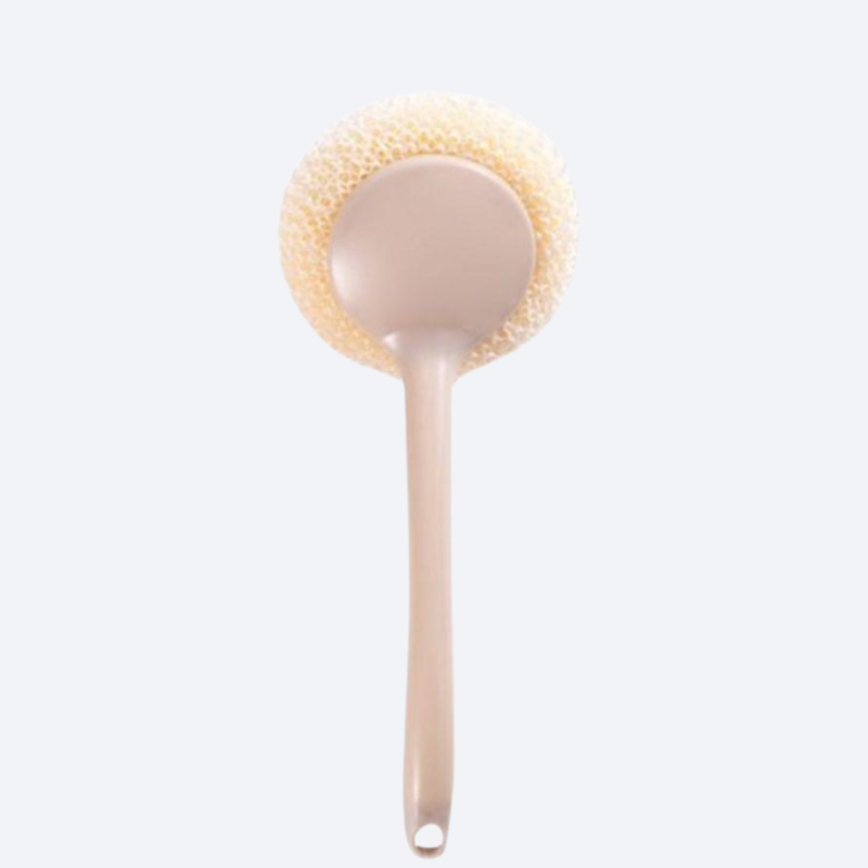 주방 긴 손잡이 대나무 섬유 냄비 브러시