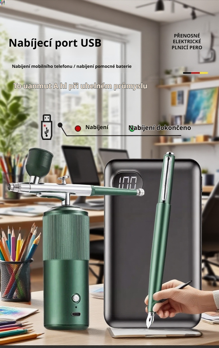 Kreativní nail art s ruční stříkací pistolí