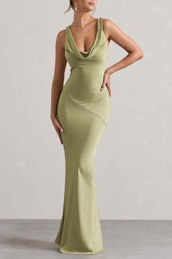 Elegant Satin Mermaid Dress