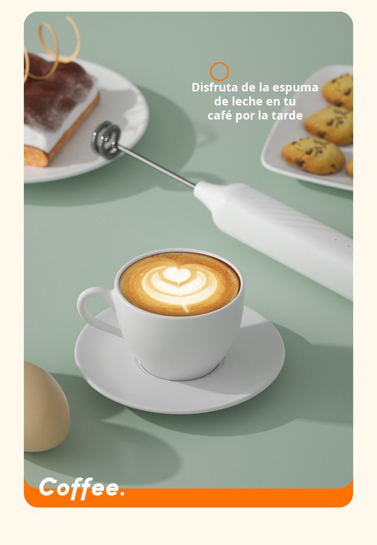 Accesorio de cocina: espumador de leche para café