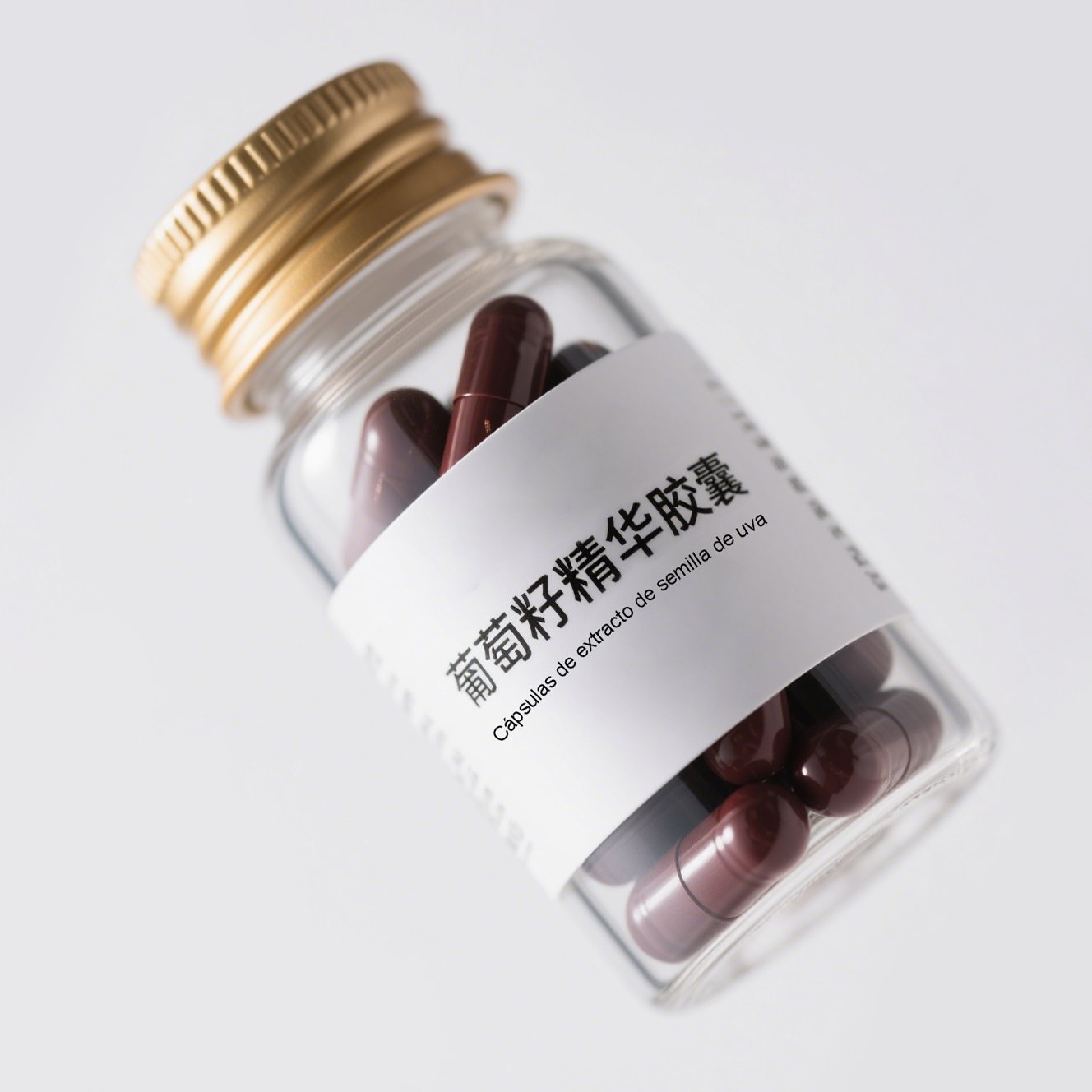 Cápsulas de Extracto de Semilla de Uva (100mg por botella, paquete de 3 botellas)