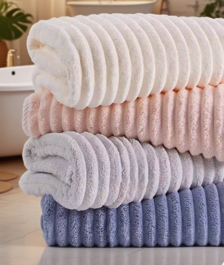 珊瑚絨加厚毛巾不掉毛展示