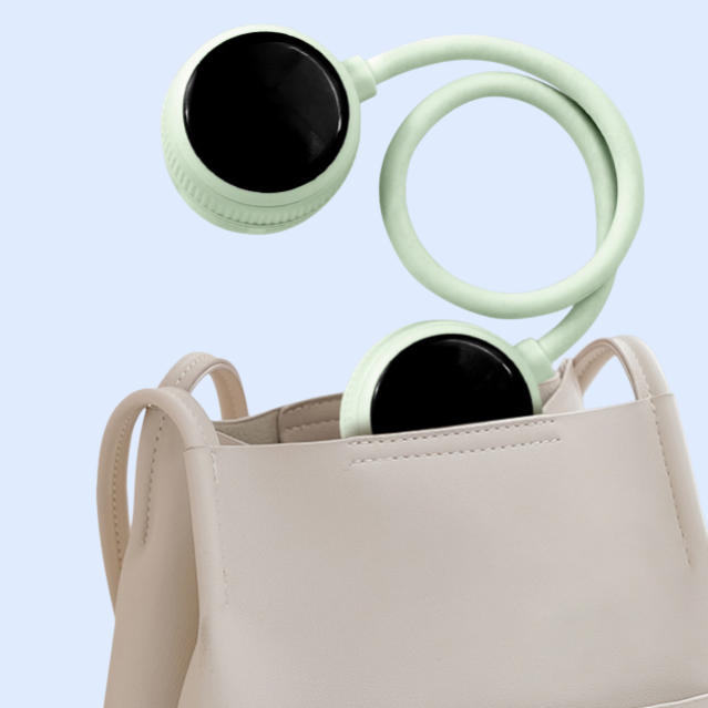 折疊式液晶掛脖風扇