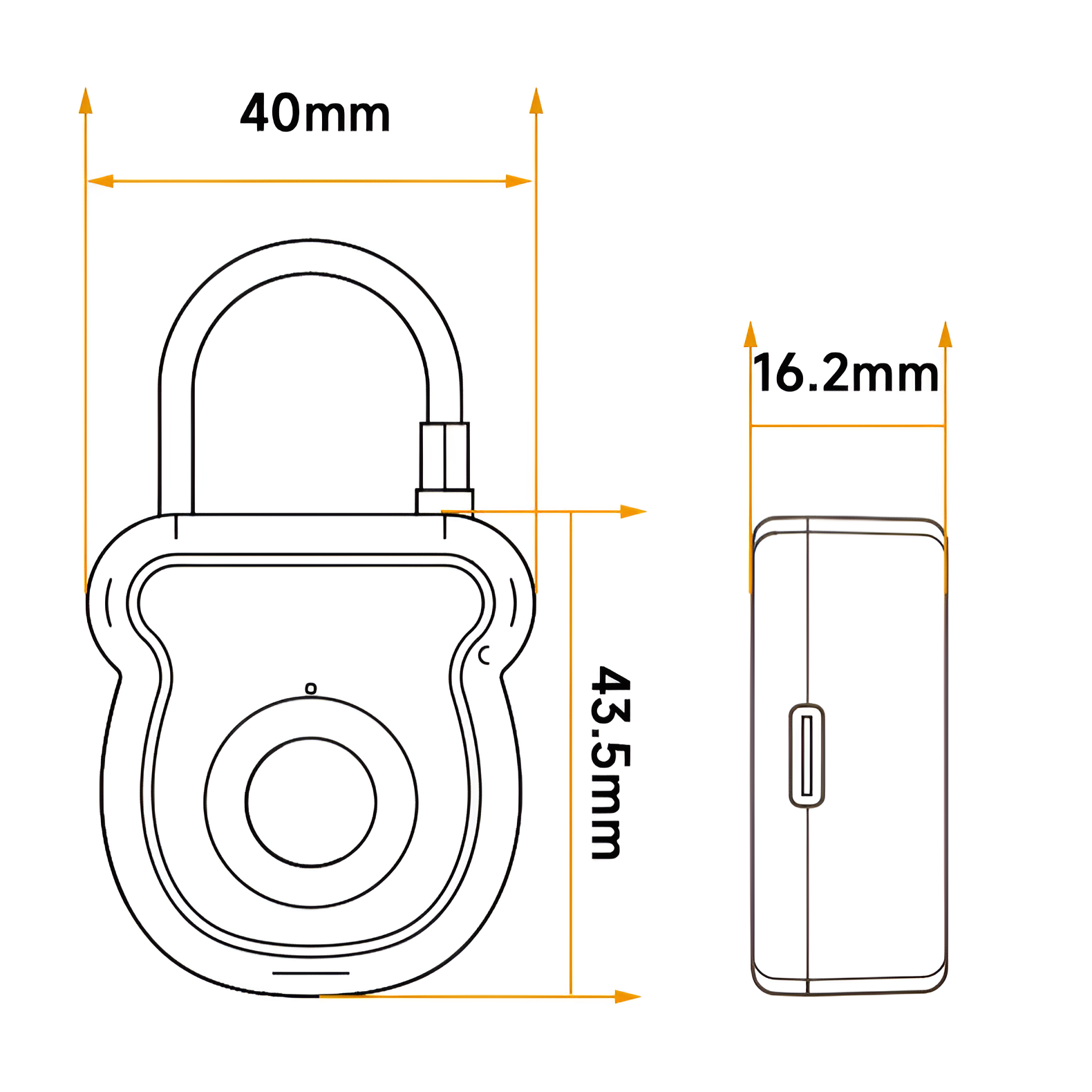 スマート指紋南京錠 アウトドア用荷物指紋ロック ステンレススチールドアキャビネット南京錠 金融バックパック指紋南京錠