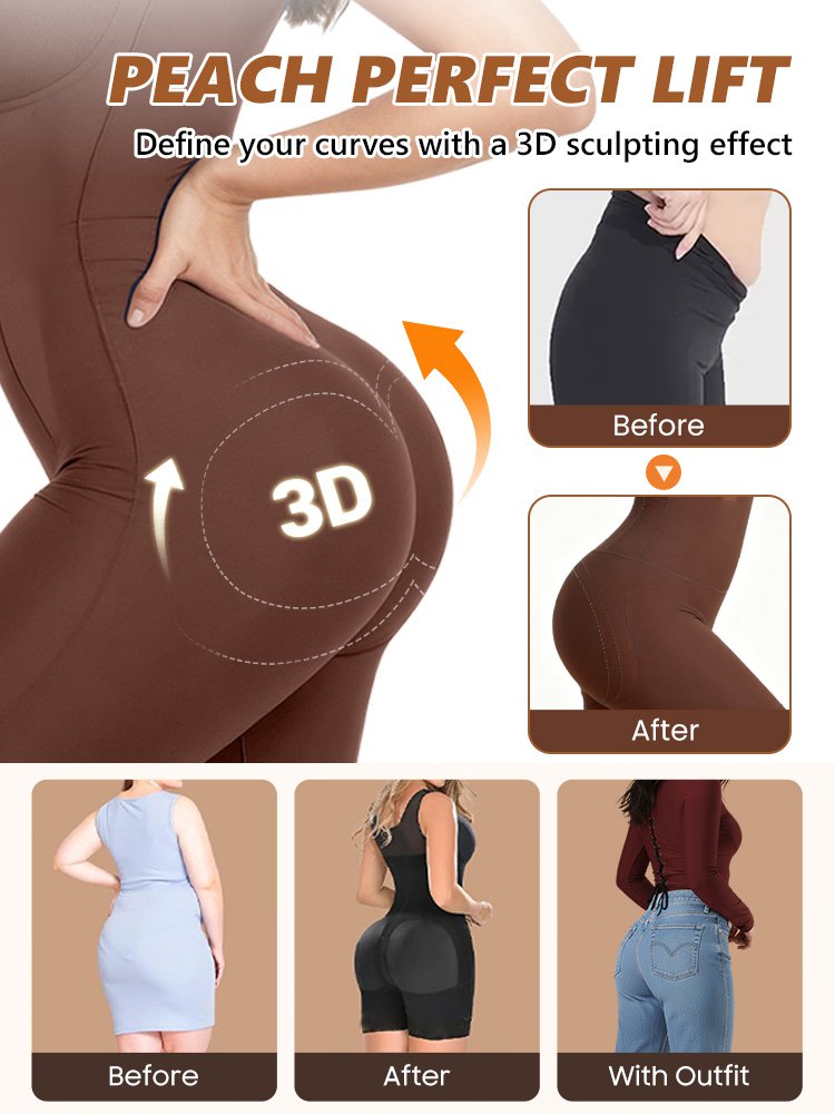 Backless shapewear bodysuit