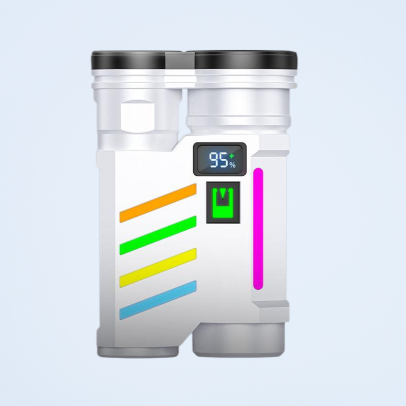 고광량 충전식 아웃도어 초강력 원거리 다기능 손전등