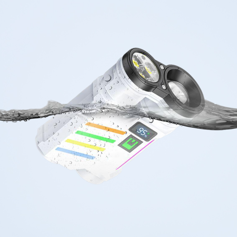 고광량 충전식 아웃도어 초강력 원거리 다기능 손전등