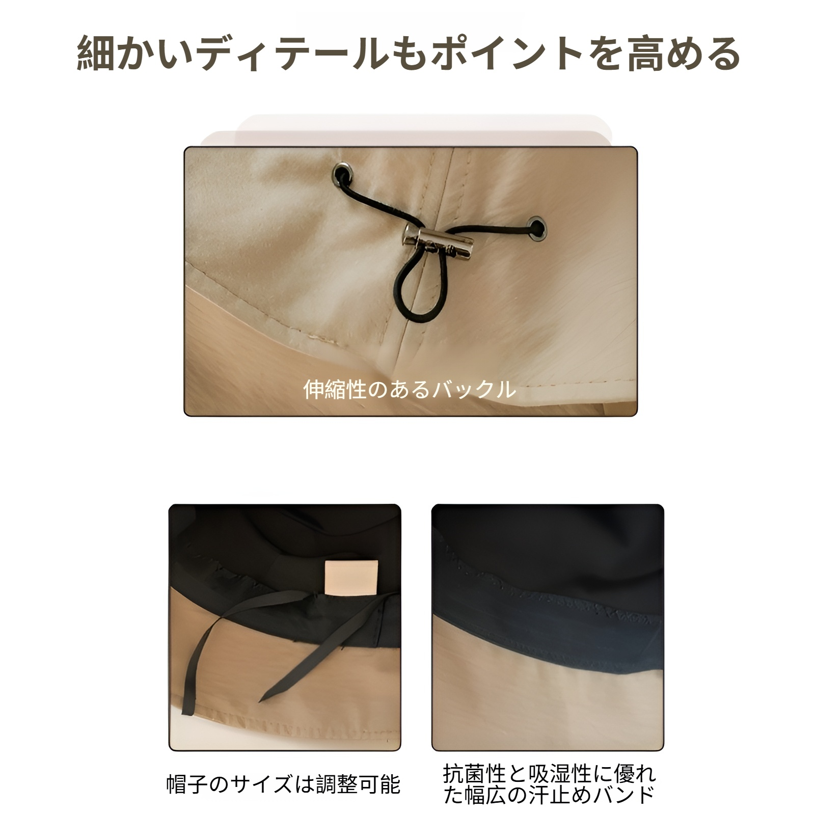 遮光100% UVカット ハット 帽子 レディース つば広 夏 大きいサイズ サイズ調整可 通気 小顔効果 シンプル 無地 日焼け防止 女優帽子