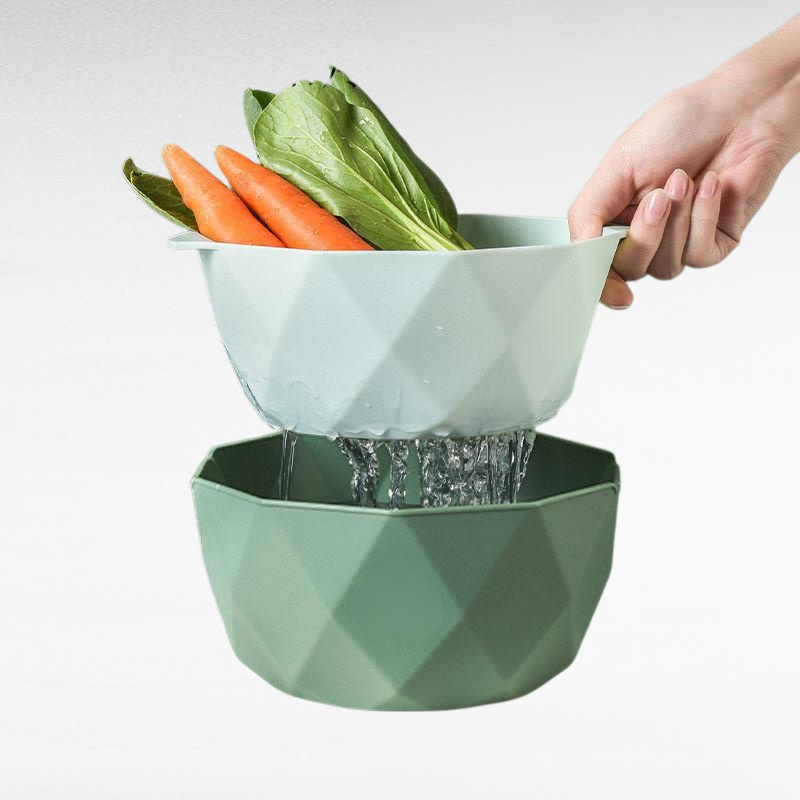 야채 싱크대와 배수 바구니 전체 세트