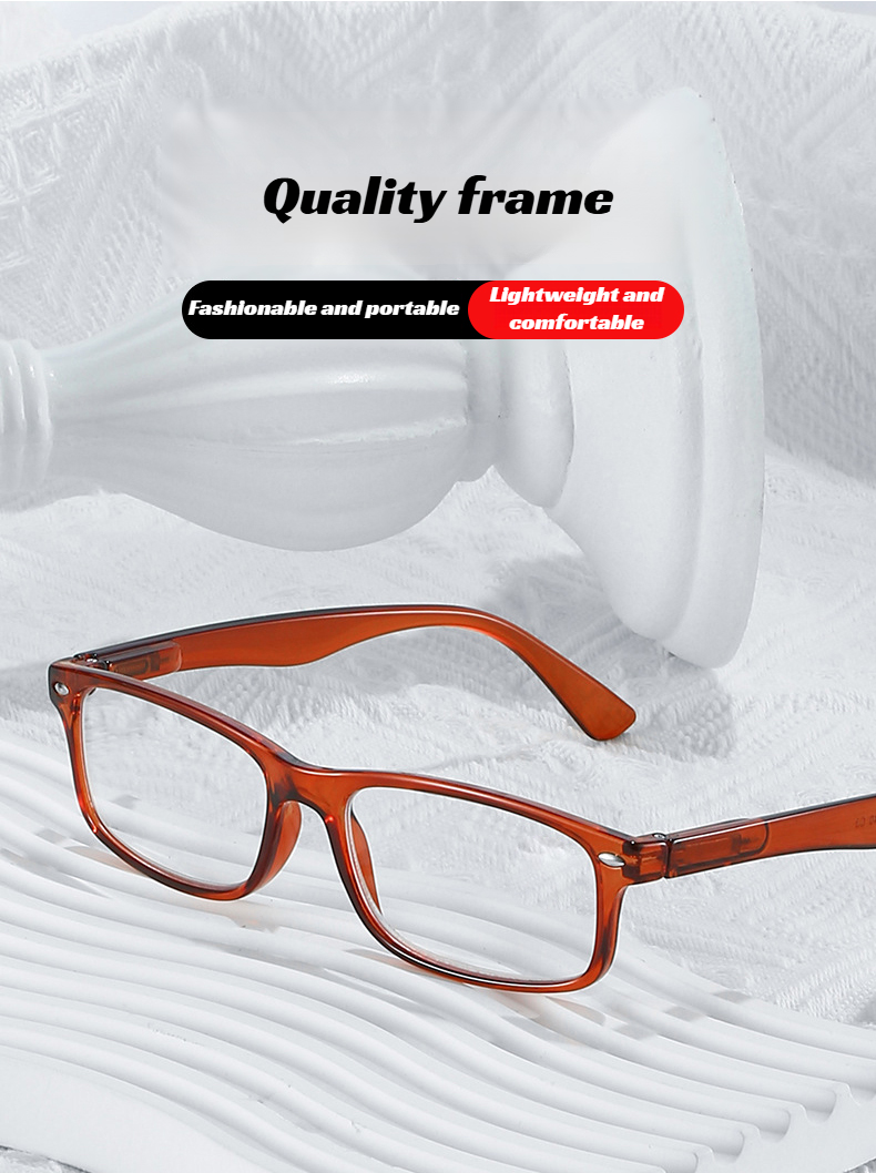 Fashionable HD small frame glasses for seniors