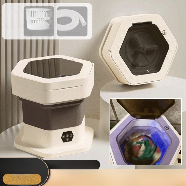 [Ten-Year Warranty Free Replacement] Foldable Washer and Dryer Combo