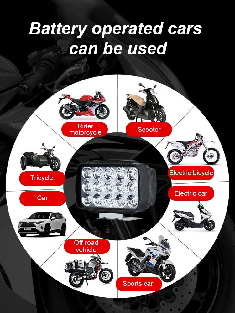 Super bright electric car headlight