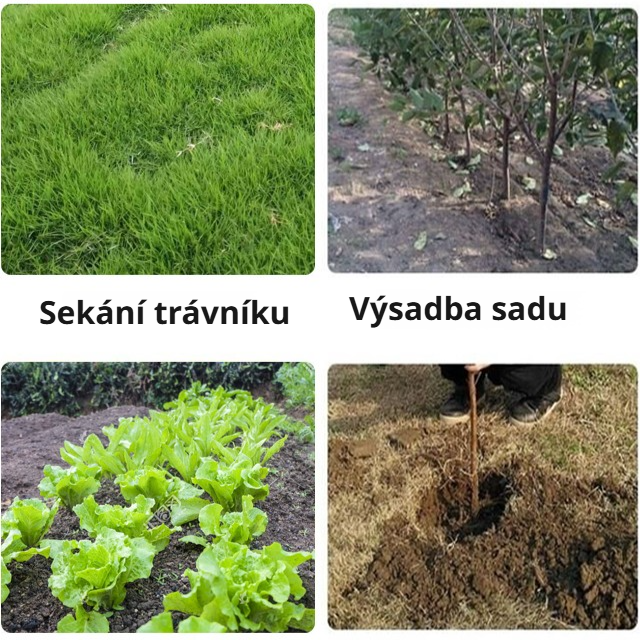 Přenosný nerezový úsporný zahradní nástroj