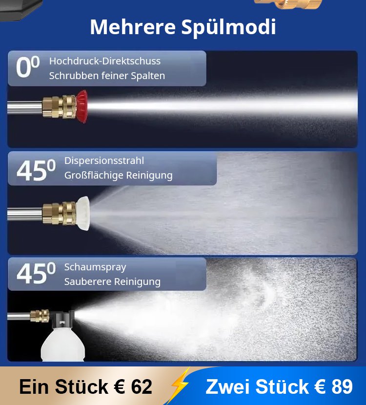 Tragbare Hochdruck-Autowaschwasserpistole