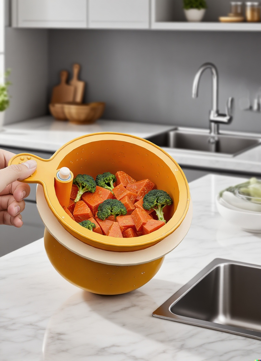 주방 정리용 걸이식 바구니