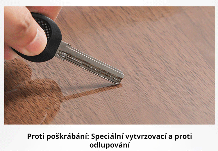 Průhledná fólie chránící povrch před poškozením