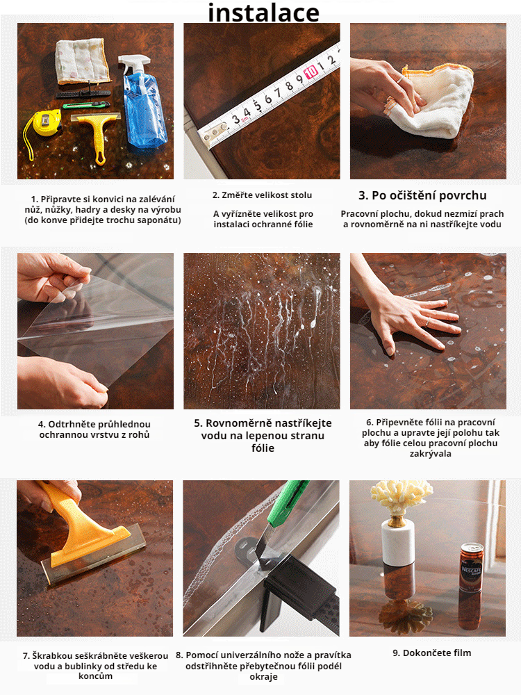 Fireproof and anti-scalding transparent furniture protective film