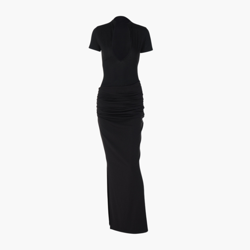 섹시한 딥 V 드레스