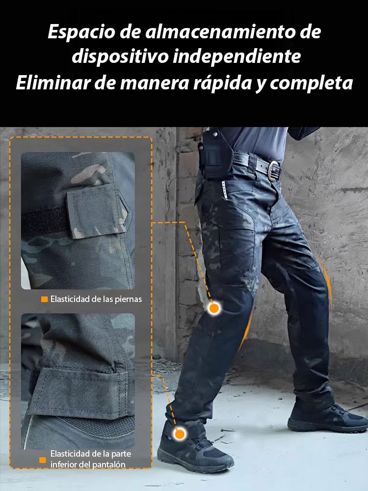 Pantalones tácticos impermeables elásticos para hombre