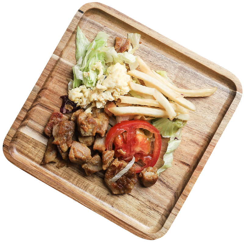 日本の木製朝食プレート 木製トレイ長方形デザートトレイ 寿司アカシアプレート 木製スクエアプレート