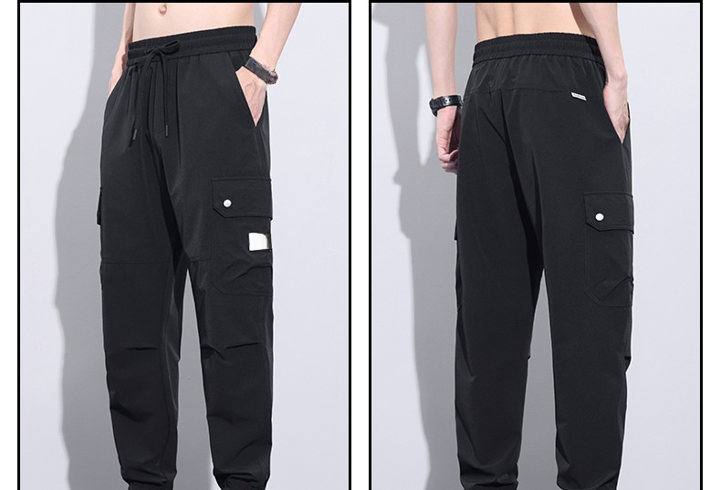 남성 멀티 포켓 카고 팬츠 측면 포인트