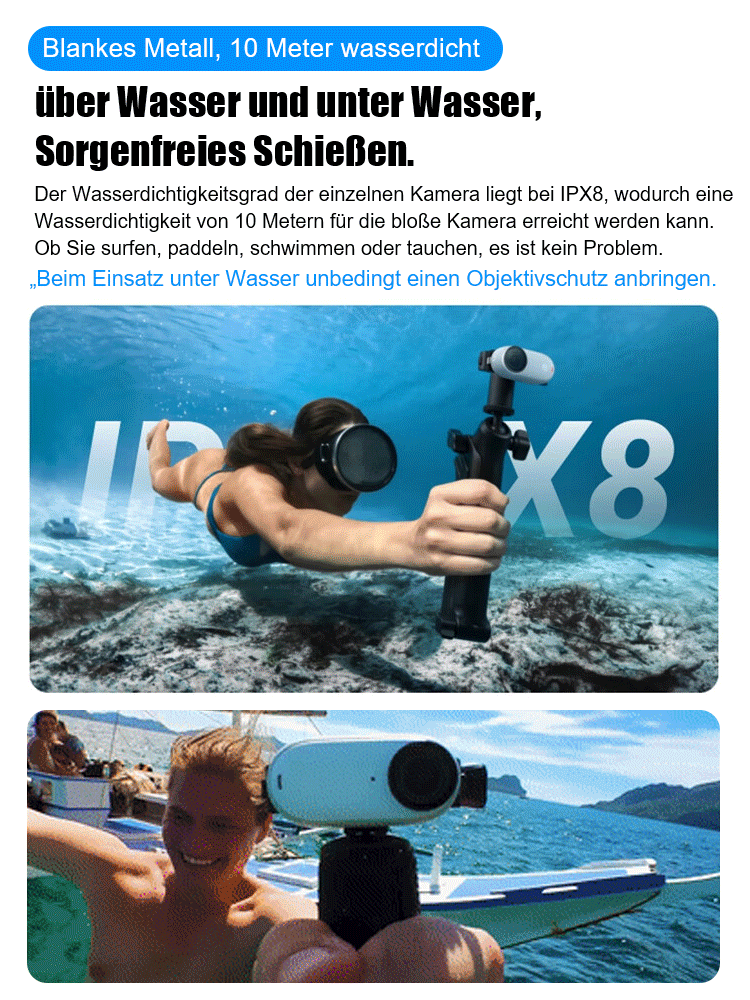 Großbild-HD-Magnet-Daumen-Actionkamera