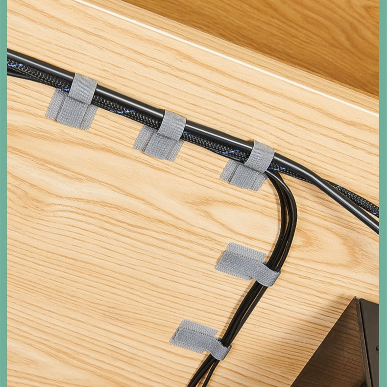 理線器帶背膠收納可黏貼紮帶電源線數據線理線器神器