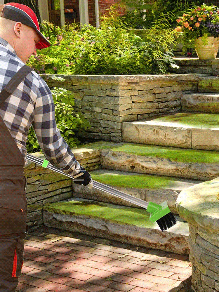 【Efficient and labor-saving】Dual-head weed cleaner