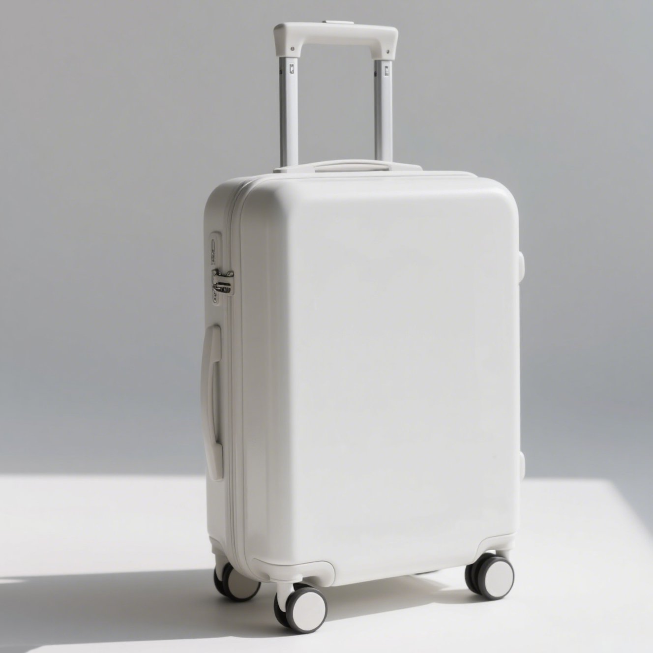 Přenosný kufr v bílé barvě 