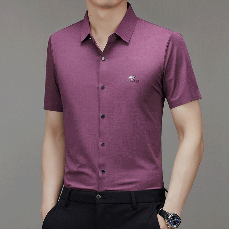 アイスシルクメンズ半袖シャツ