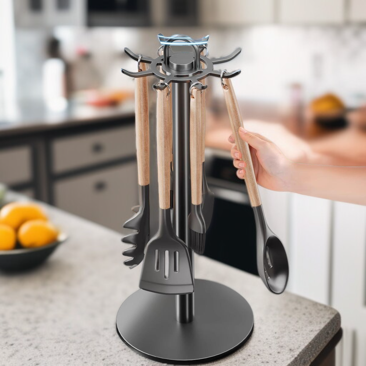 회전 주걱 가정용 보관 선반