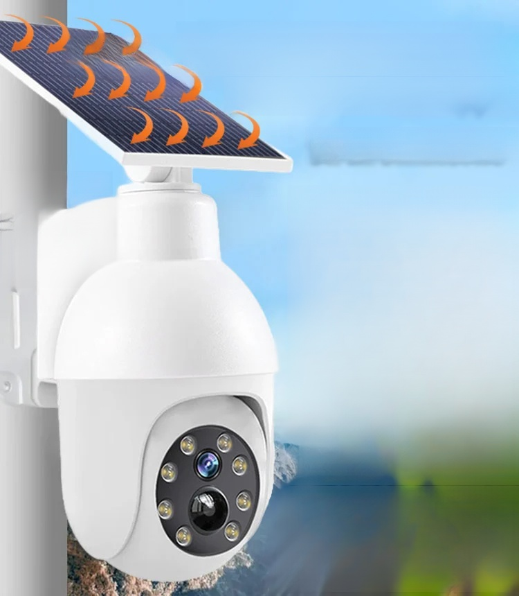 Simulovaná monitorovací kamera pouliční osvětlení