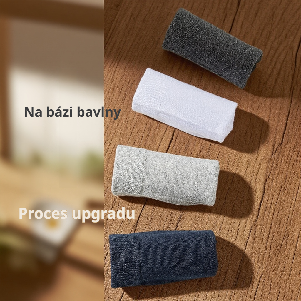  Prodyšné a pot pohlcující čistě bavlněné ponožky na sport