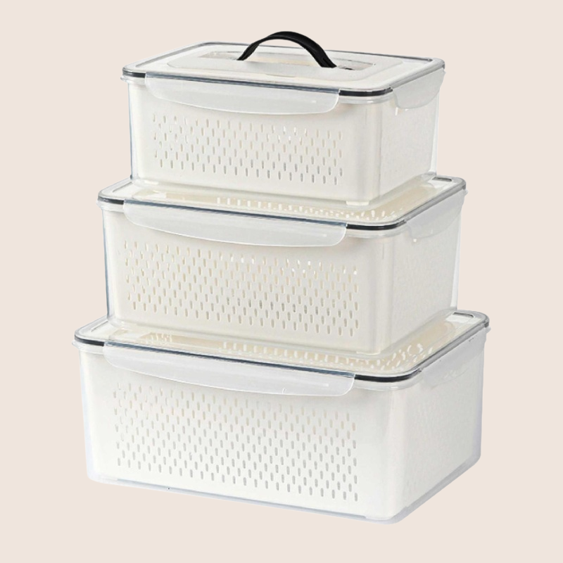 廚房瀝水密封保鮮盒