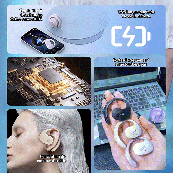 Petite boule de noix de coco, écouteurs à réduction de bruit non intra-auriculaires.