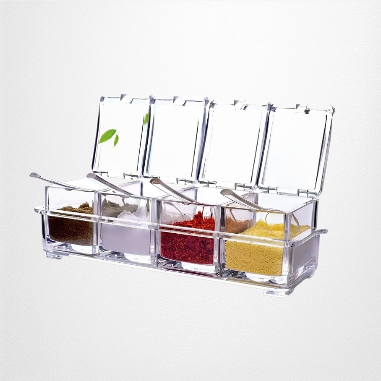 ชุดกล่องใส่เครื่องเทศแบบใส