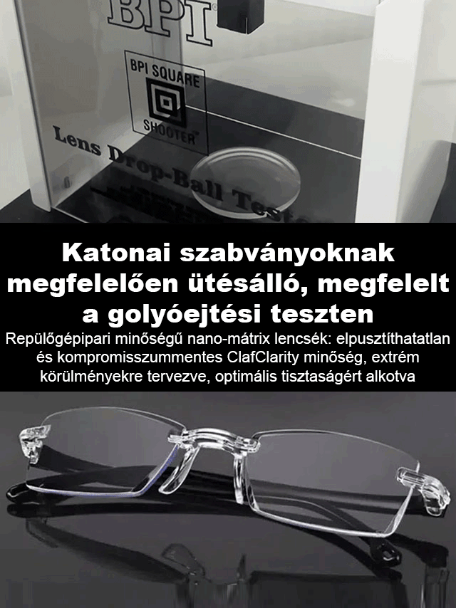 Színváltós, kékfény szűrős szemüveg öregszeműség ellen