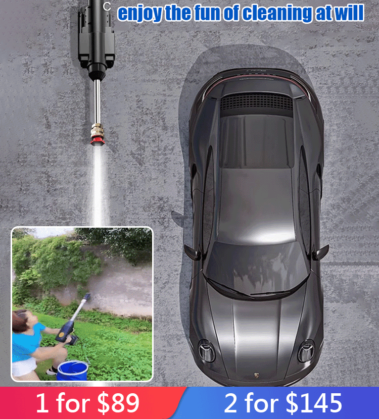 Household electric high-pressure car wash water gun