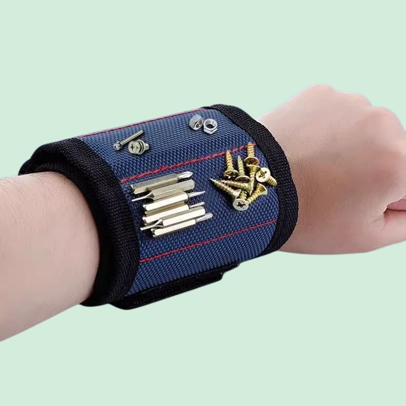 磁気リストバンド付きの裏打ち付き金属工具