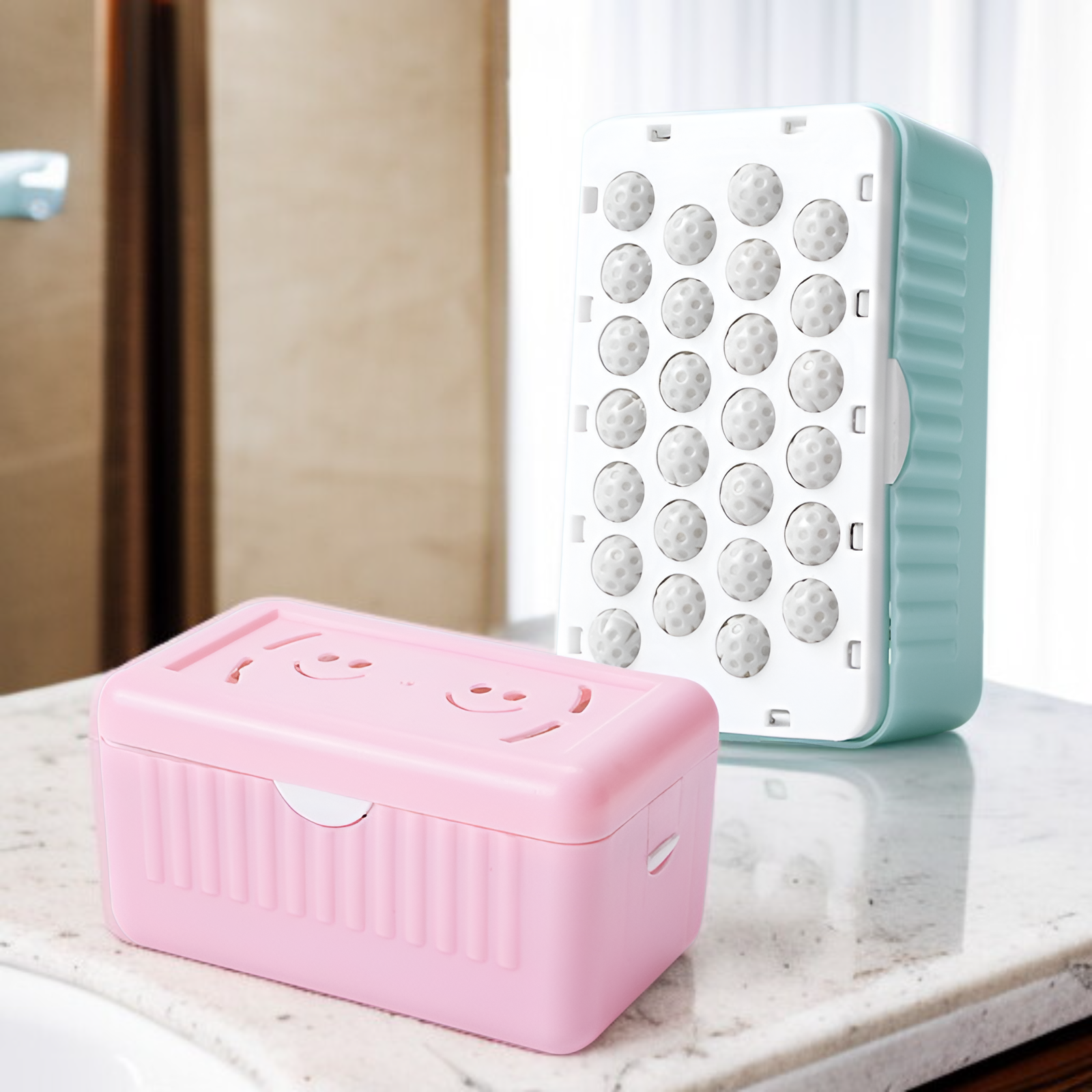 Foaming laundry soap box