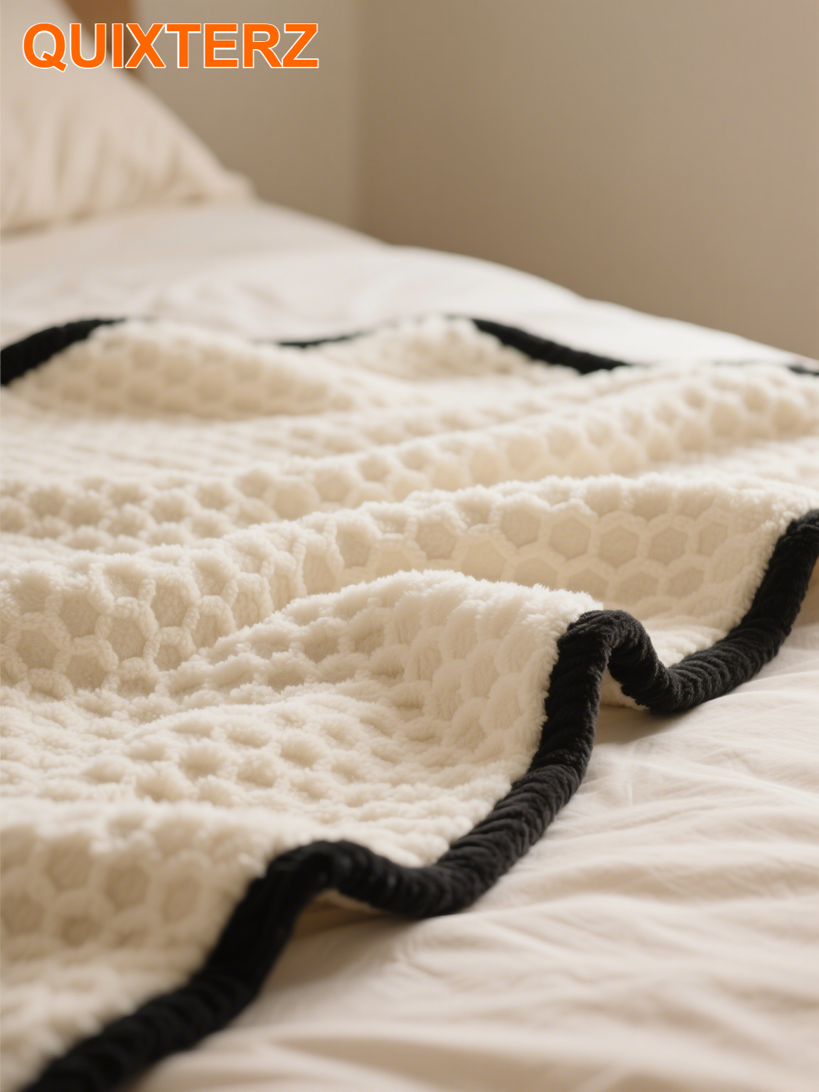 Manta de felpa de doble capa extra gruesa