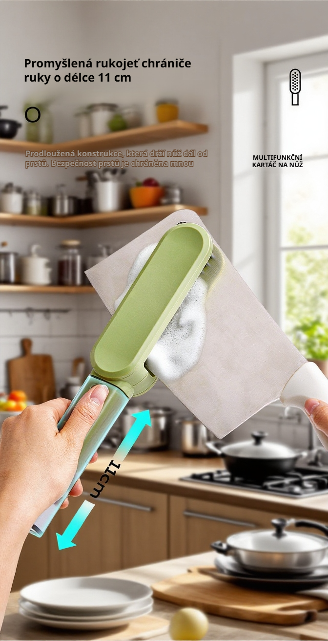 Detail štětin ochranného štěrbinového kartáče